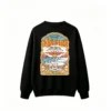 黑卫 Original Sprout Malibu Longboard Championships Vintage Surf Poster Graphic Sweatshirt - Retro 70s 80s Style Crew Neck Cotton Sweatshirt