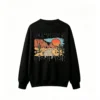 黑卫 Country Roads Take Me Home Vintage Desert Landscape Saguaro Cactus Retro Americana Travel Solitude Longing Print Crew Neck Sweatshirt for Men Women