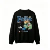 黑卫 Felix The Cat Retro Vintage Illustration Oversized Crewneck Sweatshirt with Distressed Texture and Dynamic Pose - Unisex Streetwear Graphic Crew Neck Sweatshirt for Men Women