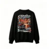 黑卫 Roadstar Retro 1960s Muscle Car Pin-Up Girl Route 66 Americana Gas Station Diner Flame Decal Graphic Sweatshirt