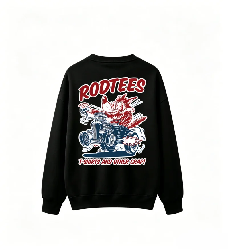 Back Print Crew Neck Sweatshirt