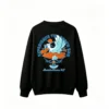 黑卫 Experience The South End Beach Haven NJ Pelican Surfing Graphic Crew Neck Sweatshirt