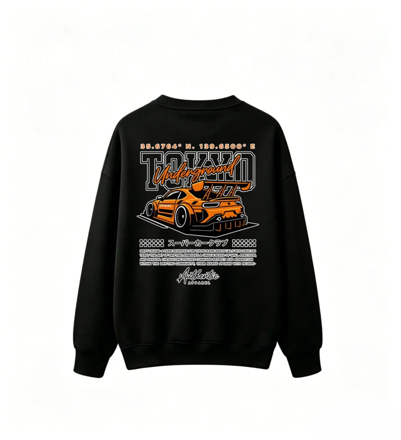 黑卫 Underground Tokyo Tuner Car Graphic Sweatshirt