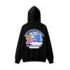 黑卫 Welcome To My Paradise Surfing Skull Back Print Hoodie