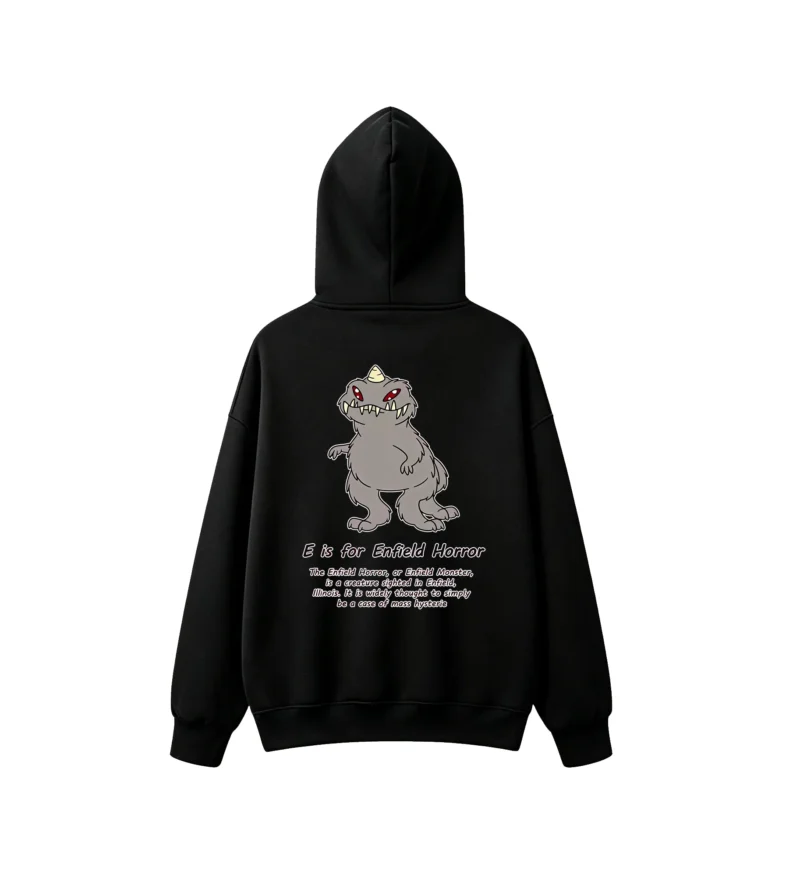 Enfield Horror Monster Back Print Hoodie
