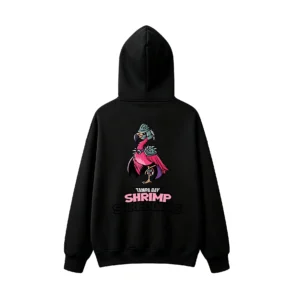黑卫 Tampa Bay Shrimp Flamingo Warrior Back Print Hoodie