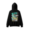 黑卫 Skateboarding Dinosaur Jurassic Games Back Print Hoodie