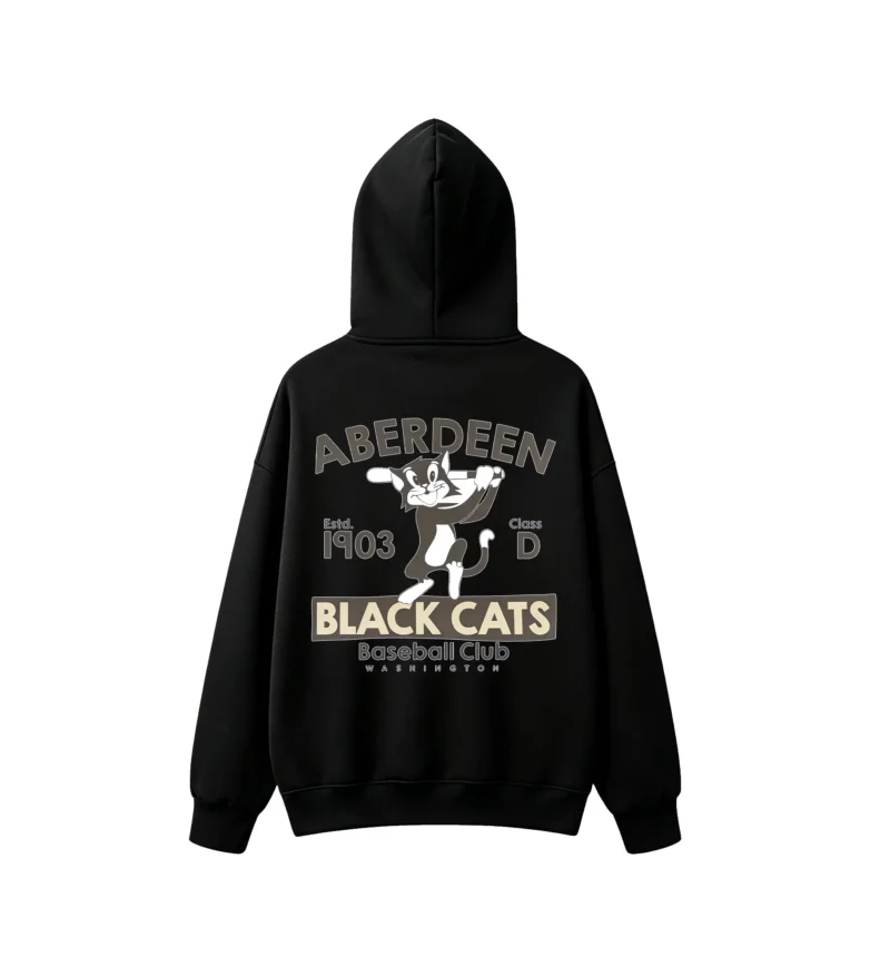 黑卫 Aberdeen Black Cats Baseball Club 1903 Back Print Hoodie