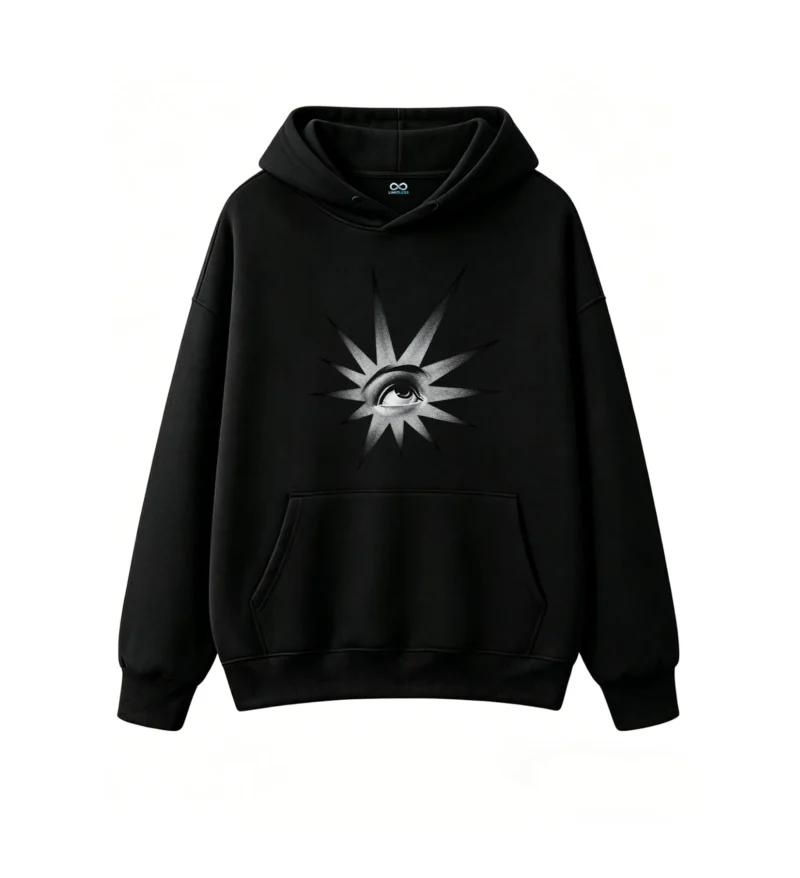 黑卫 Mystic All-Seeing Eye Star Graphic Hoodie
