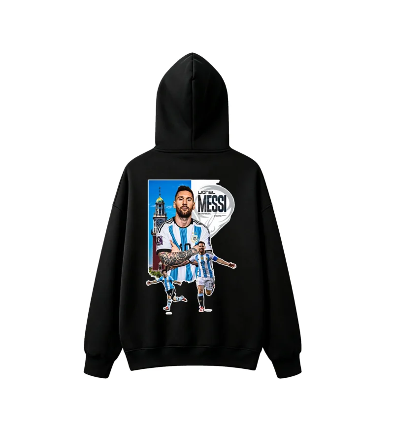 Lionel Messi Argentina Soccer Legend Back Print Hoodie