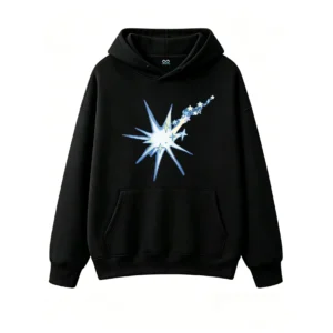 黑卫 Sparkling Shooting Star Aesthetic Hoodie