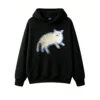 黑卫 Cute Sleeping Tabby Cat Graphic Hoodie