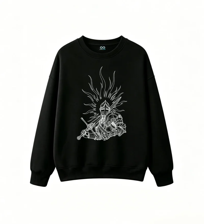 黑卫 Dark Gothic Samurai Back Print Hoodie