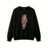 黑卫 Burning Knight Back Print Crewneck Sweatshirt