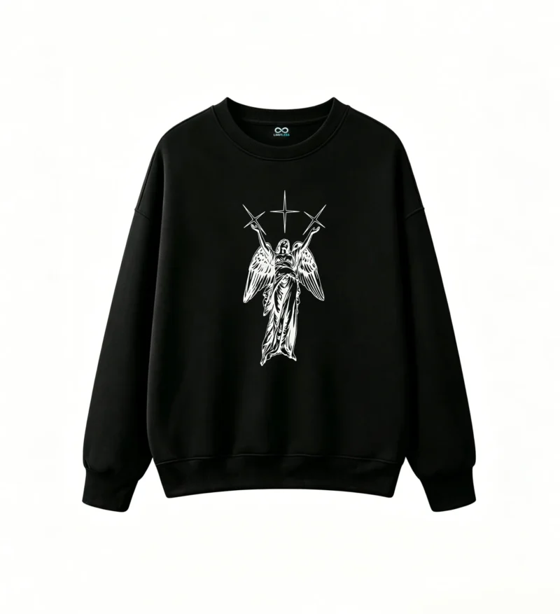 黑卫 Dark Angel Graphic Back Print Sweatshirt
