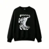黑卫 Tiger Back Print Sweatshirt