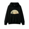 黑卫 Vintage Cats Playing Badminton Graphic Hoodie