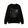 No Risk No Fun Back Print Sweatshirt