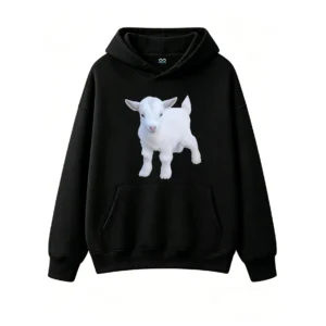 Cute Baby Goat Graphic Hoodie