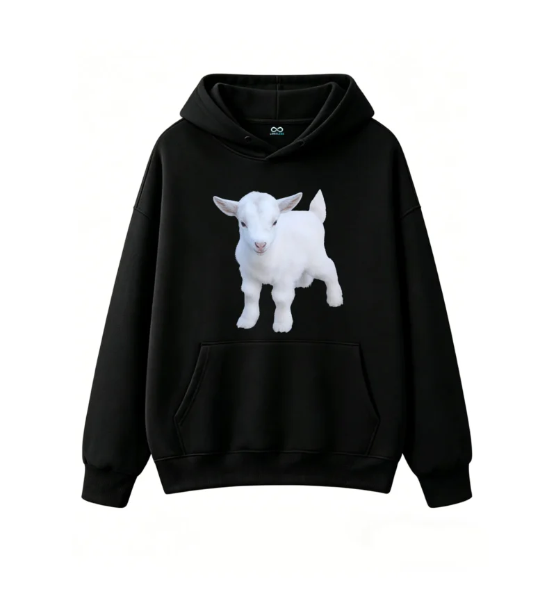 Cute Baby Goat Graphic Hoodie