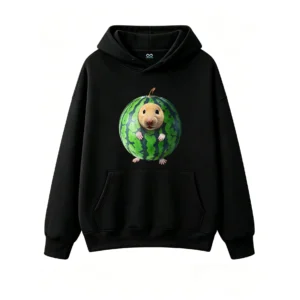 Cute Hamster Inside Watermelon Hoodie