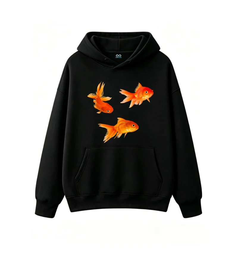Beautiful Goldfish Print Hoodie