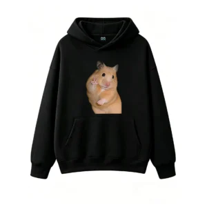 Cute Hamster Peace Sign Hoodie