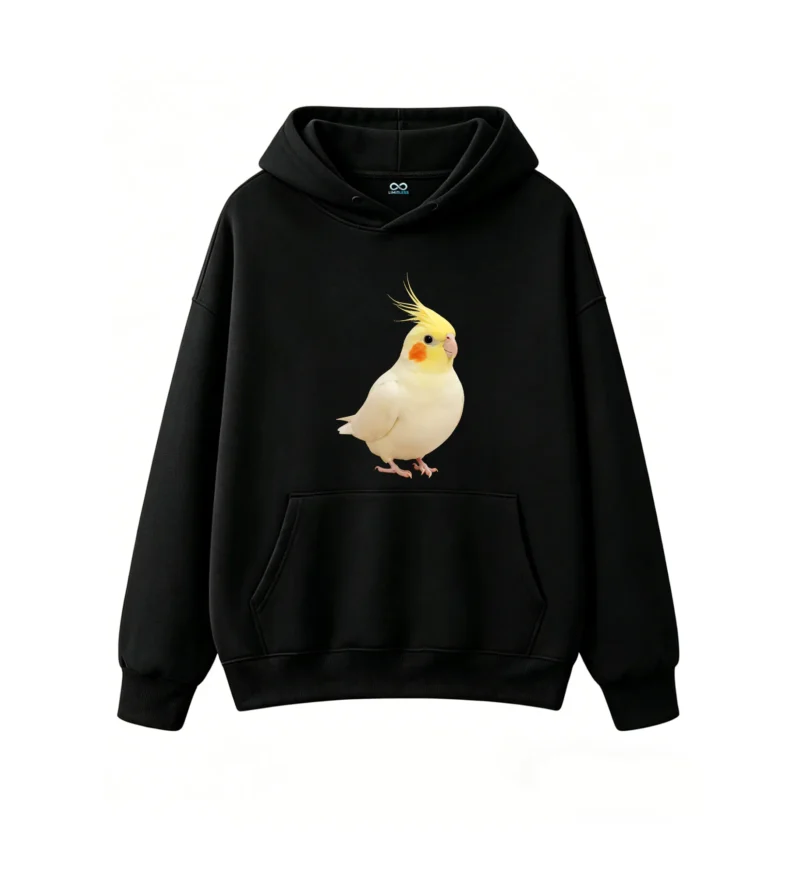 黑卫 Cute Cockatiel Bird Lover Hoodie