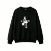黑卫 Surreal Star Face Print Hoodie