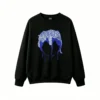黑卫 Blue Tiger Galaxy Back Print Sweatshirt