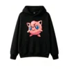 黑卫 Cute Pixel Jigglypuff Graphic Hoodie