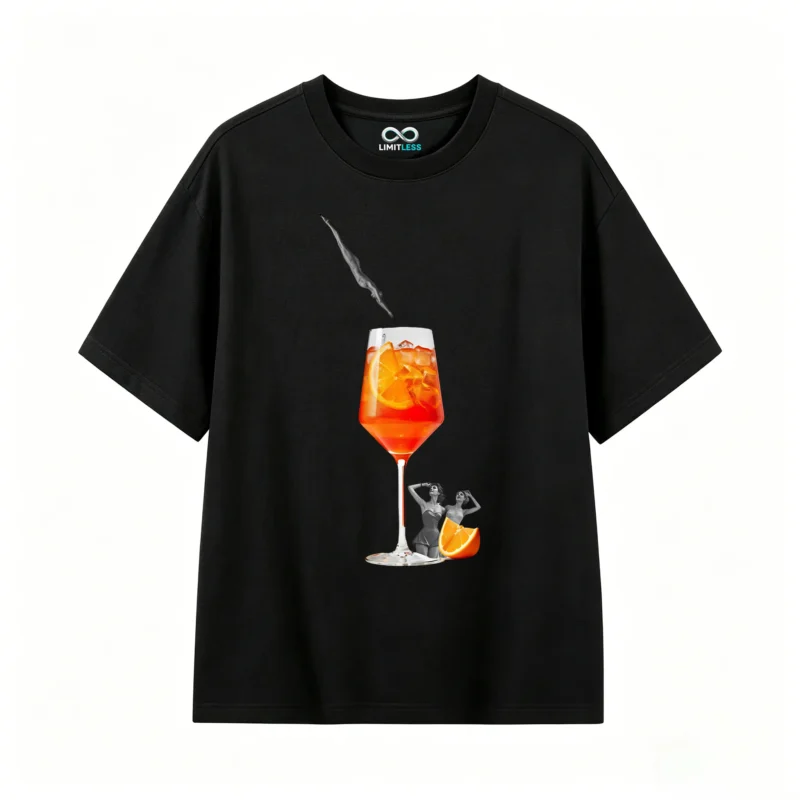 Remera Algodón Estampado Spritz Verano Diseño Vintage Premium