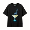 Remera Algodón Estampado Cocodrilo Martini Diseño Urbano Prem