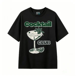 Remera Algodón Estampado Cocktail Club Premium Diseño Urbano