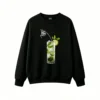 主图_1 Buzo Cuello Redondo Algodón Estampado Mojito Trago Diseño Verano Premium