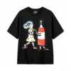 主图_1 Remera Algodón Estampada Vino Arte Abstracto Diseño Moderno