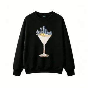 主图_1 Buzo Cuello Redondo Algodón Martini Ciudad Estampado Casual Calidad Premium