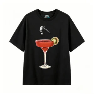 Remera Algodón Estampado Cóctel Margarita Diseño Verano Prem