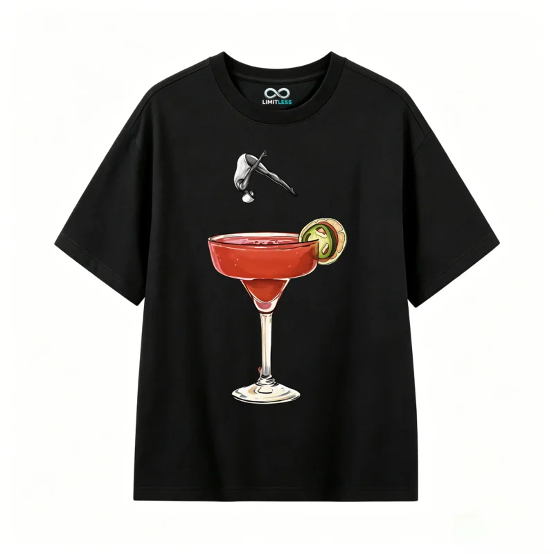 主图_1 Remera Algodón Estampado Cóctel Margarita Diseño Verano Prem