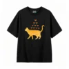 Remera Algodón Estampada Gato Copas Diseño Original Casual