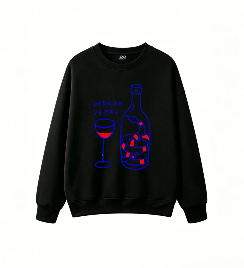Buzo Cuello Redondo Algodón Estampada Dernier Verre Arte Premium Moda