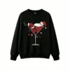 主图_1 Buzo Cuello Redondo Algodón Estampada Santa Claus Copa Navidad Premium