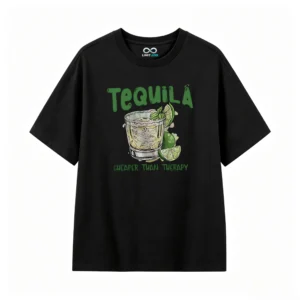 主图_1 Remera Algodón Estampada Tequila Drink Diseño Casual Premium