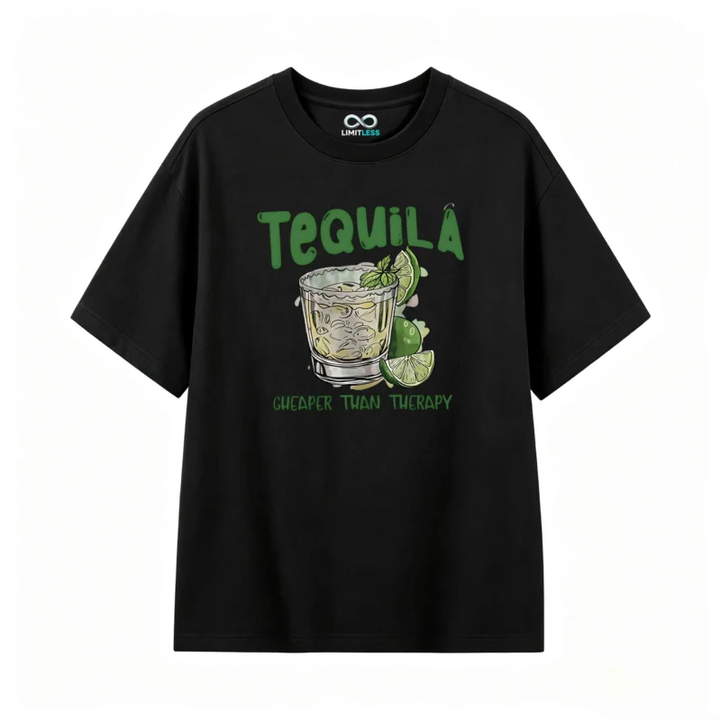 Remera Algodón Estampada Tequila Drink Diseño Casual Premium
