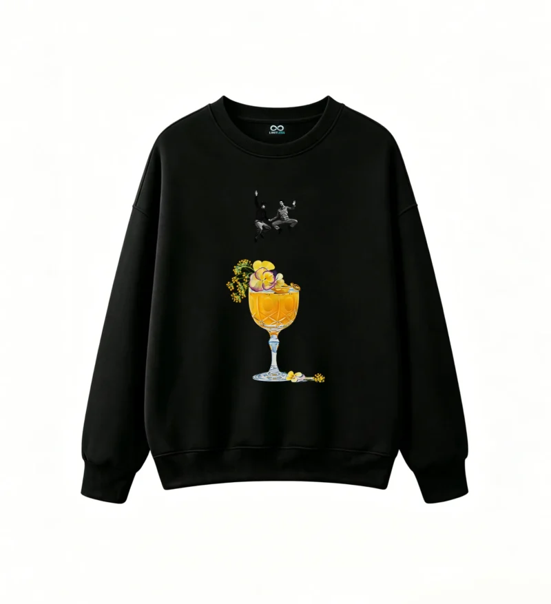 主图_1 Buzo Cuello Redondo Algodón Estampada Cóctel Floral Premium Tendencia