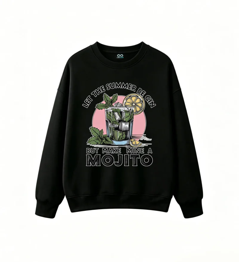 主图_1 Buzo Cuello Redondo Algodón Estampada Diseño Mojito Verano Casual Premium