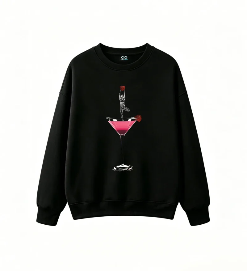 主图_1 Buzo Cuello Redondo Algodón Estampado Yoga Cóctel Diseño Original Casual