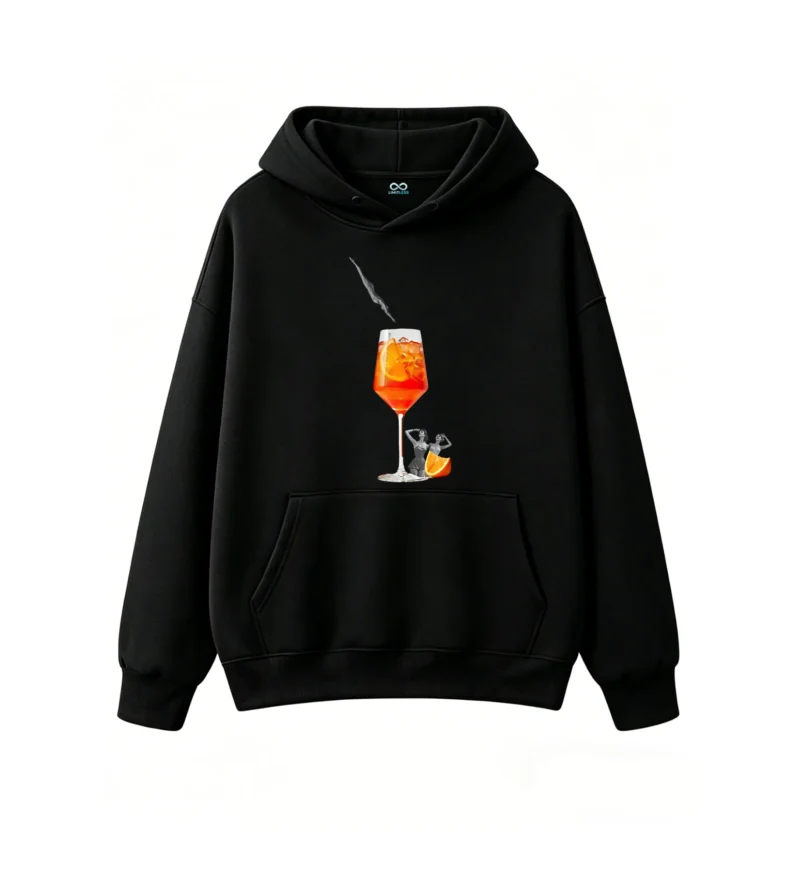 Buzo con capucha Algodón Estampado Spritz Verano Diseño Minimalista