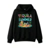 主图_1 Buzo con capucha Algodón Estampada Tequila Summer Playa Relax Casual