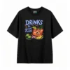 Remera Algodón Estampada Drinks Good Vibes Casual Premium